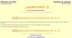 Desktop Screenshot of laboratorio2.fisica.edu.uy