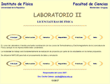 Tablet Screenshot of laboratorio2.fisica.edu.uy